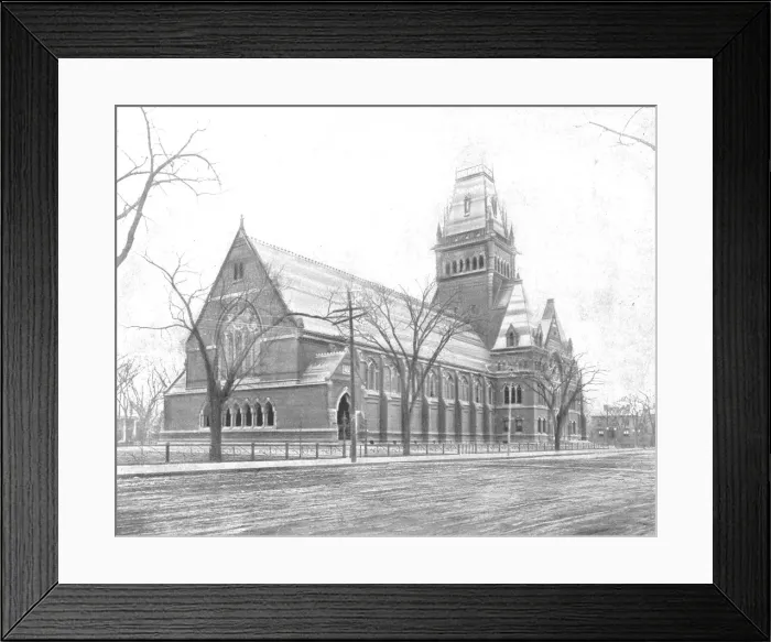 Framed Print : Memorial Hall, Cambridge, Massachusetts, USA, c1900. Creator: Unknown Framed Print : Memorial Hall, Cambridge, Massachusetts, USA, c1900. Creator: Unknown