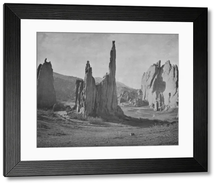 Framed Print : Cathedral Spires, Garden of the Gods, Colorado, USA, c1900. Creator: Unknown Framed Print : Cathedral Spires, Garden of the Gods, Colorado, USA, c1900. Creator: Unknown