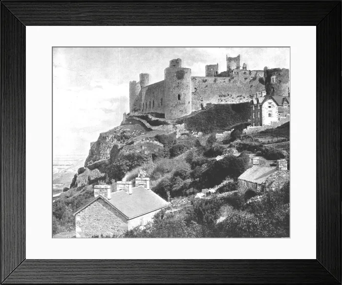 Framed Print : Harlech Castle, Merionethshire, Wales, 1894. Creator: Unknown Framed Print : Harlech Castle, Merionethshire, Wales, 1894. Creator: Unknown