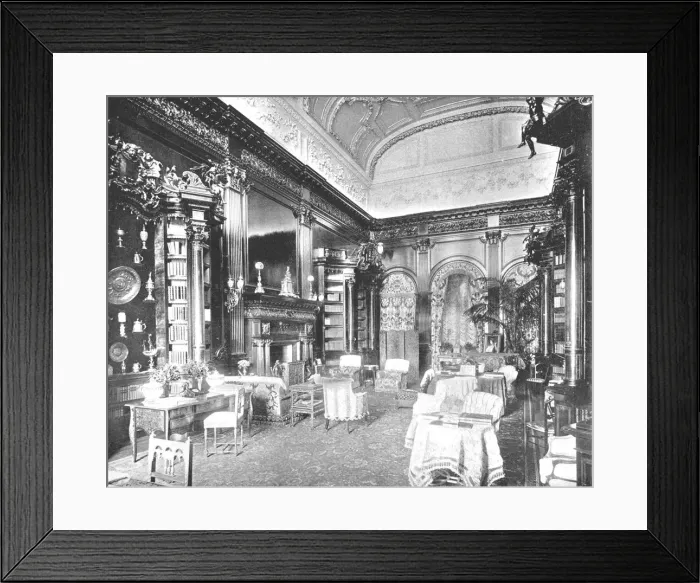 Framed Print : The Morning Room at Tring Park Mansion, Hertfordshire, 1894. Creator: Unknown Framed Print : The Morning Room at Tring Park Mansion, Hertfordshire, 1894. Creator: Unknown