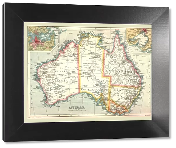 Map of Australia, 1902. Creator: Unknown