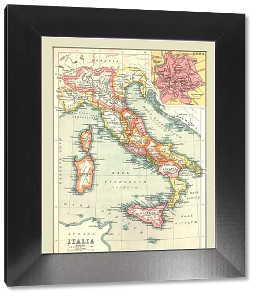 Map of Italia, (1902). Creator: Unknown