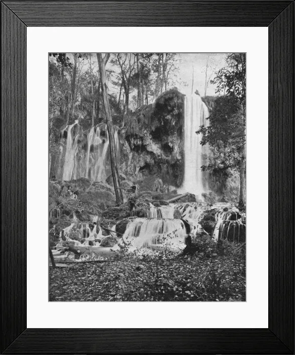Framed Print : Deer Lick Falls, Mineral Springs, Virginia, USA, c1900. Creator: Unknown Framed Print : Deer Lick Falls, Mineral Springs, Virginia, USA, c1900. Creator: Unknown