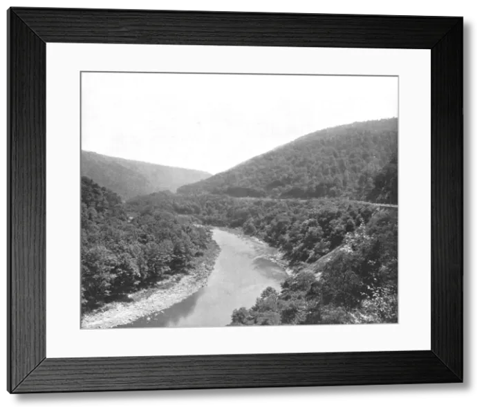 Framed Print : The Packsaddle, Allegheny Mountains, Pennsylvania, USA, c1900. Creator: Unknown Framed Print : The Packsaddle, Allegheny Mountains, Pennsylvania, USA, c1900. Creator: Unknown