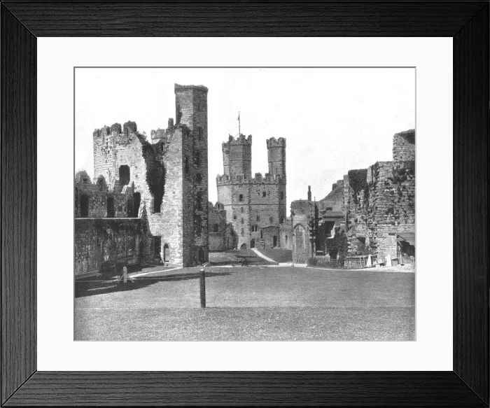 Framed Print : Carnarvon Castle, North Wales, 1894. Creator: Unknown Framed Print : Carnarvon Castle, North Wales, 1894. Creator: Unknown