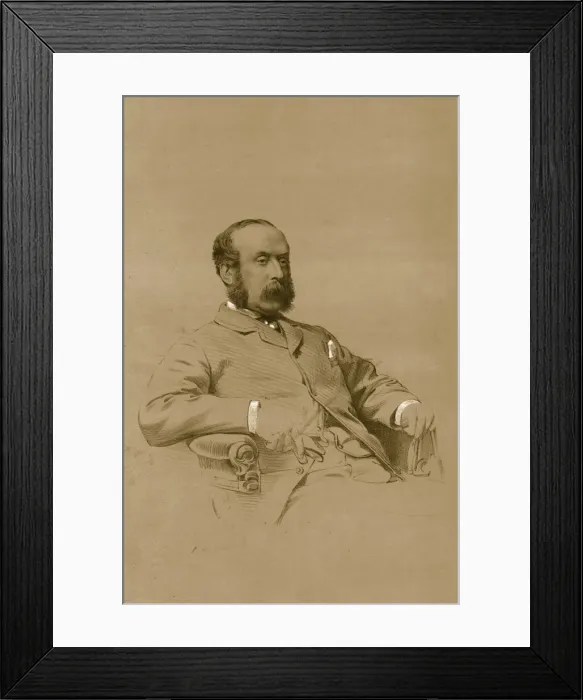 Framed Print : Colonel Gunter, 1879. Creator: Vincent Brooks Day & Son Framed Print : Colonel Gunter, 1879. Creator: Vincent Brooks Day & Son