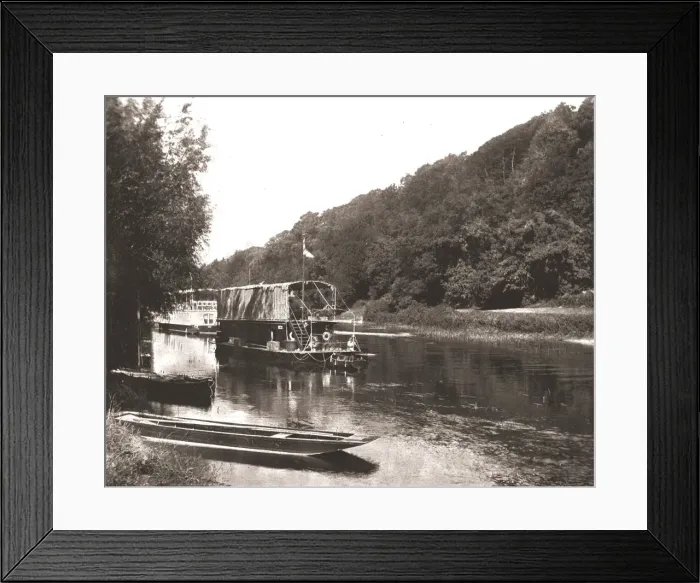 Framed Print : The Thames under Cliveden Wood, Berkshire, 1894. Creator: Unknown Framed Print : The Thames under Cliveden Wood, Berkshire, 1894. Creator: Unknown