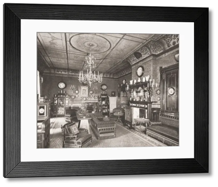 Framed Print : The Morning Room, Clarence House, London, 1894. Creator: Unknown Framed Print : The Morning Room, Clarence House, London, 1894. Creator: Unknown