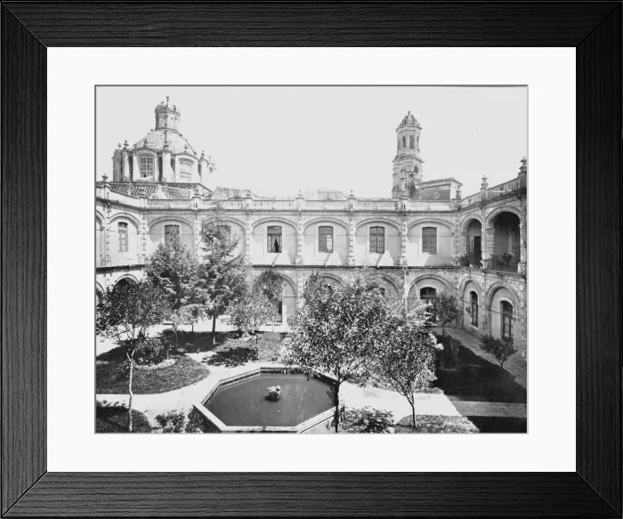 Framed Print : The Old San Hipolito Convent, Mexico City, Mexico, c1900. Creator: Unknown Framed Print : The Old San Hipolito Convent, Mexico City, Mexico, c1900. Creator: Unknown