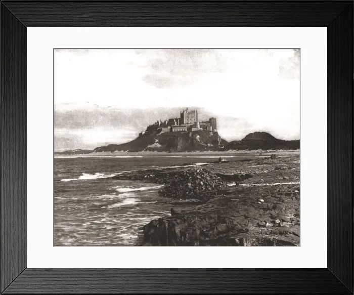 Framed Print : Bamburgh Castle, Northumberland, 1894. Creator: Unknown Framed Print : Bamburgh Castle, Northumberland, 1894. Creator: Unknown