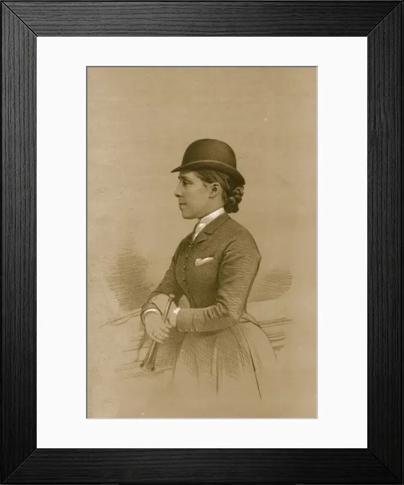 Framed Print : The Countess of Yarborough, 1879. Creator: Vincent Brooks Day & Son Framed Print : The Countess of Yarborough, 1879. Creator: Vincent Brooks Day & Son