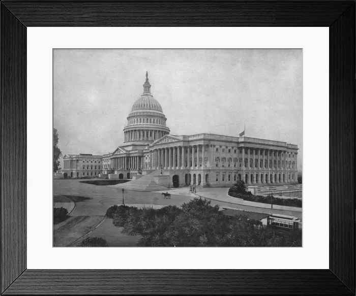Framed Print : The Capitol, Washington DC, USA, c1900. Creator: Unknown Framed Print : The Capitol, Washington DC, USA, c1900. Creator: Unknown