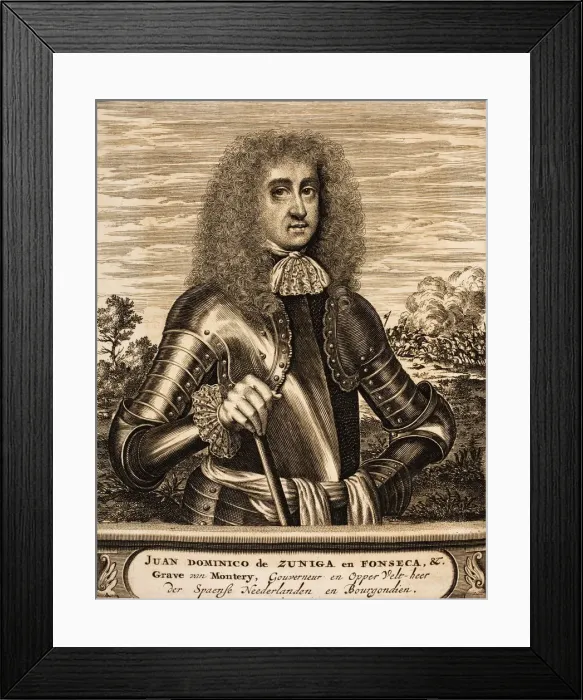 Framed Print : Juan Domingo de Zuniga y Fonseca, Conde de Monterrey (1640-1716), 1675 Framed Print : Juan Domingo de Zuniga y Fonseca, Conde de Monterrey (1640-1716), 1675