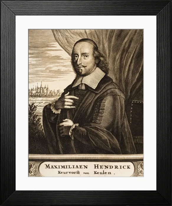 Framed Print : Portrait of Maximilian Henry of Bavaria (1621-1688), Archbishop of Cologne, 1675 Framed Print : Portrait of Maximilian Henry of Bavaria (1621-1688), Archbishop of Cologne, 1675