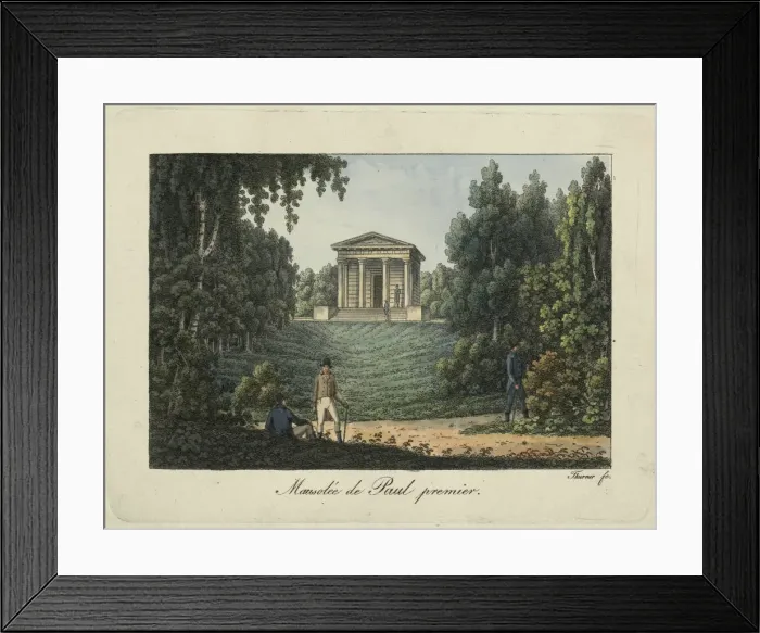 Framed Print : The Temple of Paul I (or the Mausoleum of Paul I) in the Park of Pavlovsk, 1810s Framed Print : The Temple of Paul I (or the Mausoleum of Paul I) in the Park of Pavlovsk, 1810s