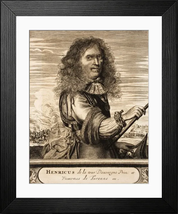 Framed Print : Marshal Henri de La Tour d Auvergne, vicomte de Turenne (1611-1675), 1675. Creator: Anonymous Framed Print : Marshal Henri de La Tour d Auvergne, vicomte de Turenne (1611-1675), 1675. Creator: Anonymous