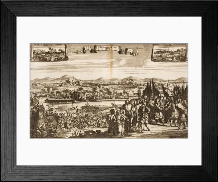 Framed Print : The Siege of Bonn, 1689 (From: Schauplatz des Krieges). Creator: Anonymous Framed Print : The Siege of Bonn, 1689 (From: Schauplatz des Krieges). Creator: Anonymous