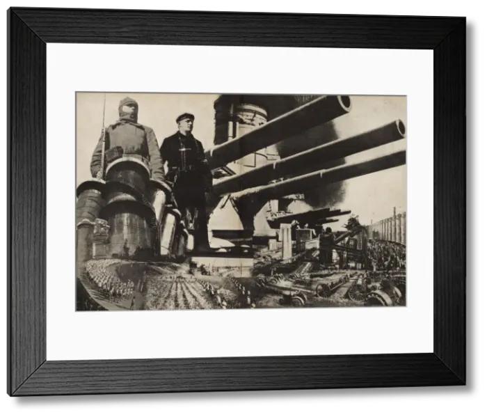 Framed Print : The Red Army. Illustration from USSR Builds Socialism, 1933. Creator: Lissitzky, El (1890-1941) Framed Print : The Red Army. Illustration from USSR Builds Socialism, 1933. Creator: Lissitzky, El (1890-1941)