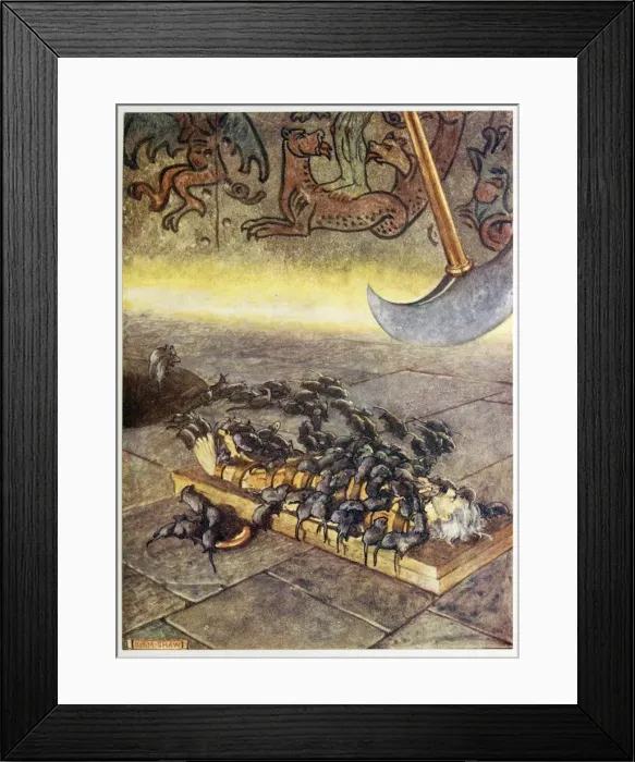 Framed Print : They swarmed upon me in ever accumulating heaps. from Selected Tales of Mystery, pub Framed Print : They swarmed upon me in ever accumulating heaps. from Selected Tales of Mystery, pub