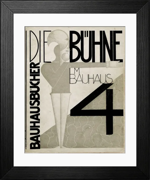 Framed Print : Cover design The stage at the Bauhaus (Die Bühne im Bauhaus), 1925. Creator: Schlemmer Framed Print : Cover design The stage at the Bauhaus (Die Bühne im Bauhaus), 1925. Creator: Schlemmer
