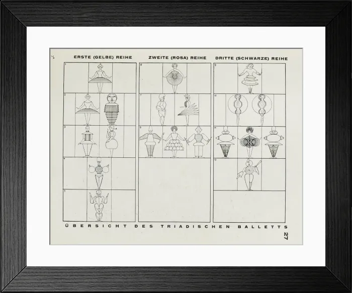 Framed Print : From The stage at the Bauhaus (Die Bühne im Bauhaus), 1925. Creator: Schlemmer Framed Print : From The stage at the Bauhaus (Die Bühne im Bauhaus), 1925. Creator: Schlemmer