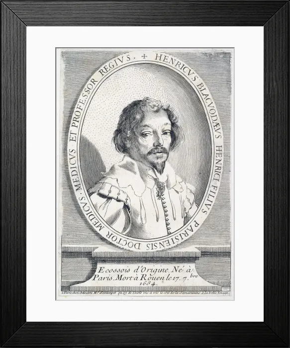 Framed Print : Portrait of Henry Blackwood, died 1634, pub. 1755-65 (engraving), 1755. Creator: French School Framed Print : Portrait of Henry Blackwood, died 1634, pub. 1755-65 (engraving), 1755. Creator: French School