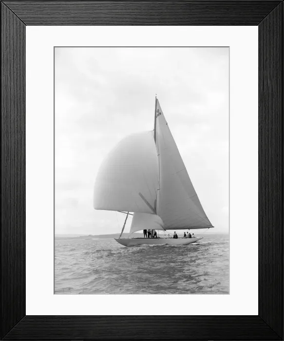 Framed Print : The US built 12 Metre class Vim sailng with spinnaker, 1939. Creator: Kirk & Sons of Cowes Framed Print : The US built 12 Metre class Vim sailng with spinnaker, 1939. Creator: Kirk & Sons of Cowes