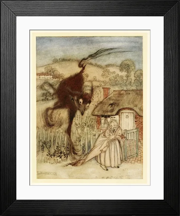 Framed Print : Well! she chuckled, I am in luck!, from English Fairy Tales, pub. 1922 (colour lithograph) Framed Print : Well! she chuckled, I am in luck!, from English Fairy Tales, pub. 1922 (colour lithograph)