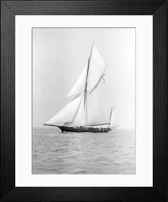 Framed Print : The yawl Wendur sailing close-hauled, 1913. Creator: Kirk & Sons of Cowes Framed Print : The yawl Wendur sailing close-hauled, 1913. Creator: Kirk & Sons of Cowes