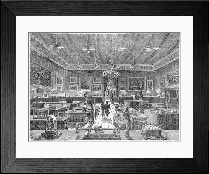 Framed Print : Inside the Palais de l Industrie, Paris, during the 1881 Electricity Exhibition, pub Framed Print : Inside the Palais de l Industrie, Paris, during the 1881 Electricity Exhibition, pub