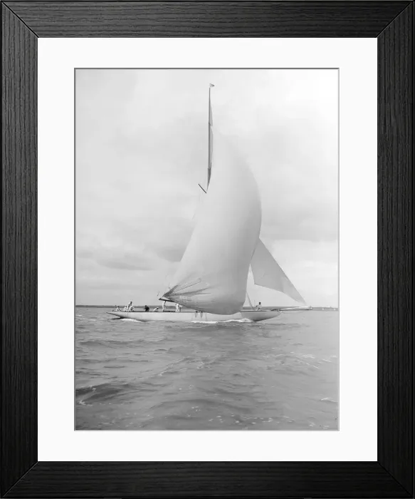 Framed Print : Istria sailing downwind under spinnaker, 1912. Creator: Kirk & Sons of Cowes Framed Print : Istria sailing downwind under spinnaker, 1912. Creator: Kirk & Sons of Cowes