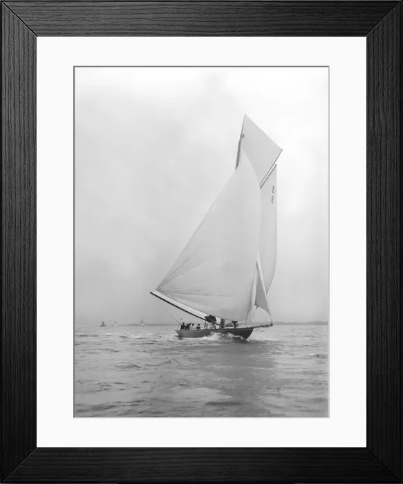 Framed Print : Gold medal winner Rollo races downwind under spinnaker, 1911. Creator: Kirk & Sons of Cowes Framed Print : Gold medal winner Rollo races downwind under spinnaker, 1911. Creator: Kirk & Sons of Cowes