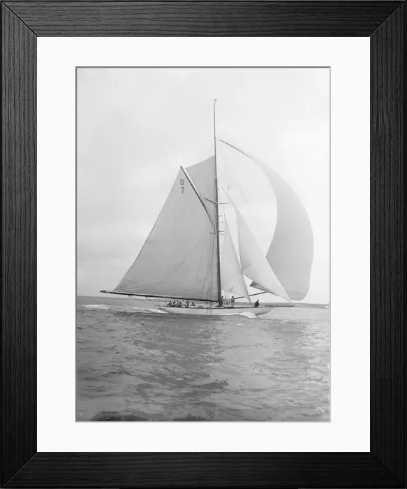 Framed Print : Istria sailing downwind under spinnaker, 1912. Creator: Kirk & Sons of Cowes Framed Print : Istria sailing downwind under spinnaker, 1912. Creator: Kirk & Sons of Cowes