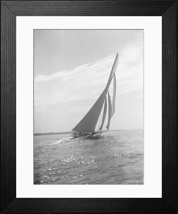 Framed Print : The 15 Metre cutter Paula II, 1911. Creator: Kirk & Sons of Cowes Framed Print : The 15 Metre cutter Paula II, 1911. Creator: Kirk & Sons of Cowes
