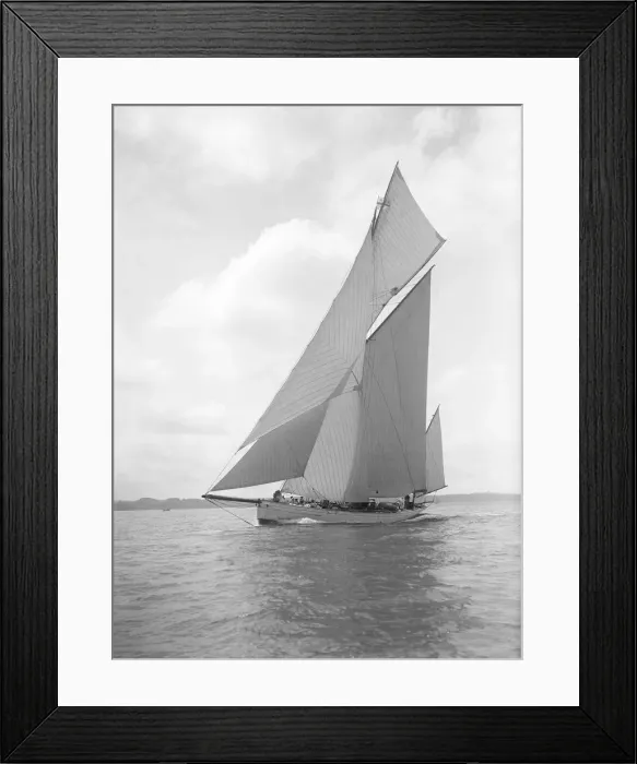 Framed Print : The yawl Betty, 1911. Creator: Kirk & Sons of Cowes Framed Print : The yawl Betty, 1911. Creator: Kirk & Sons of Cowes