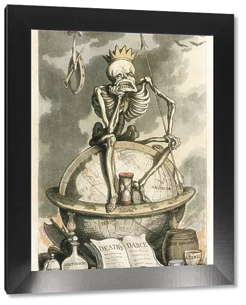 Frontispiece from The English Dance of Death, pub. 1815 (coloured engraving), 1815