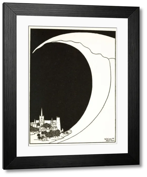 Framed Print : The Wave, from A Book of Images, pub. 1898 (engraving), 1898. Creator: William Thomas Horton Framed Print : The Wave, from A Book of Images, pub. 1898 (engraving), 1898. Creator: William Thomas Horton