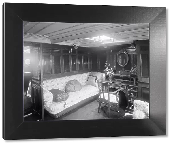 A boudoir on steam ship Venetia, 1920. Creator: Kirk & Sons of Cowes