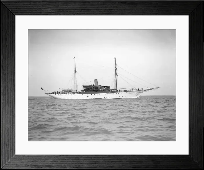 Framed Print : The steam yacht Ul, 1911. Creator: Kirk & Sons of Cowes Framed Print : The steam yacht Ul, 1911. Creator: Kirk & Sons of Cowes