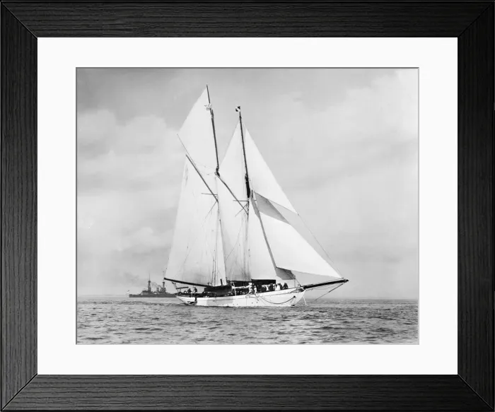 Framed Print : The schooner Pampa. Creator: Kirk & Sons of Cowes Framed Print : The schooner Pampa. Creator: Kirk & Sons of Cowes