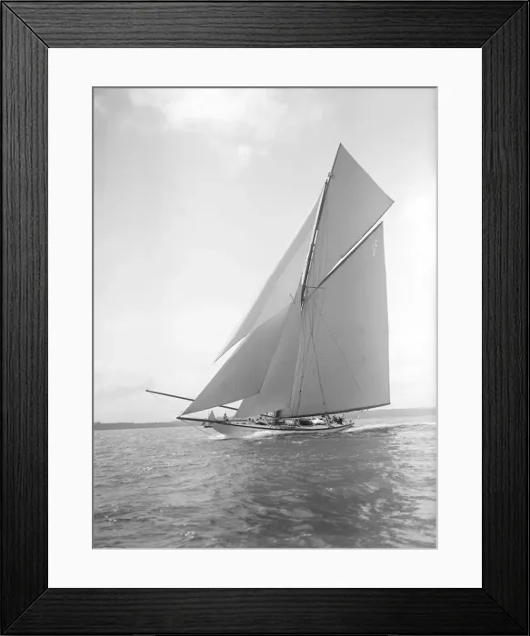 Framed Print : The 19-metre class Mariquita sailing close-hauled, 1911. Creator: Kirk & Sons of Cowes Framed Print : The 19-metre class Mariquita sailing close-hauled, 1911. Creator: Kirk & Sons of Cowes