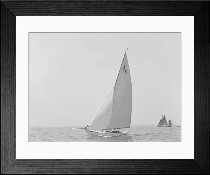 Framed Print : The 6 Metre class Cni sailing close-hauled, 1921. Creator: Kirk & Sons of Cowes Framed Print : The 6 Metre class Cni sailing close-hauled, 1921. Creator: Kirk & Sons of Cowes