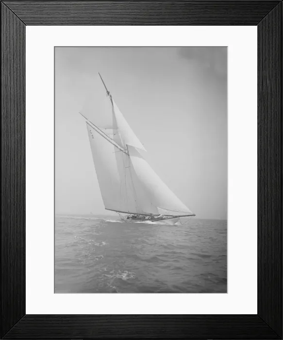 Framed Print : The 19-metre Octavia sailing close-hauled, 1911. Creator: Kirk & Sons of Cowes Framed Print : The 19-metre Octavia sailing close-hauled, 1911. Creator: Kirk & Sons of Cowes