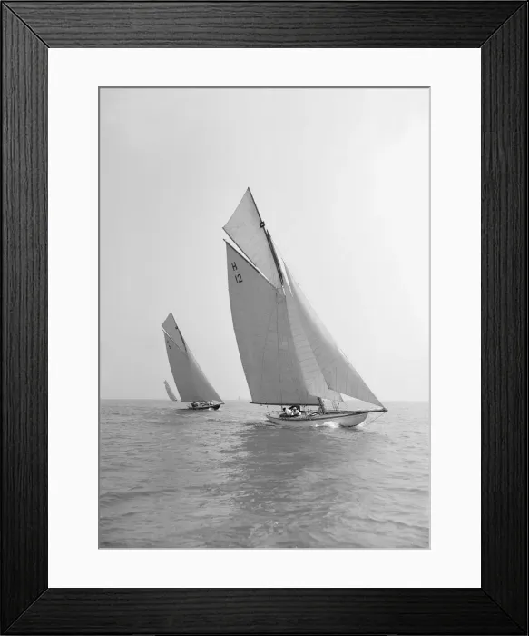 Framed Print : The Truant racing upwind, 22nd May 1911. Creator: Kirk & Sons of Cowes Framed Print : The Truant racing upwind, 22nd May 1911. Creator: Kirk & Sons of Cowes