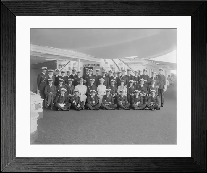 Framed Print : Queen Mary and King George V on board HMY Victoria and Albert, 1922. Creator Framed Print : Queen Mary and King George V on board HMY Victoria and Albert, 1922. Creator