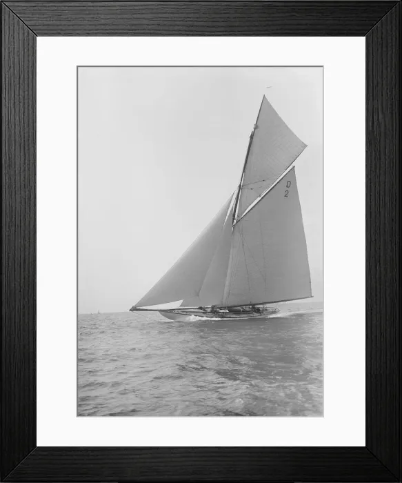 Framed Print : The 15-metre cutter Ostara sailing close-hauled, 1912. Creator: Kirk & Sons of Cowes Framed Print : The 15-metre cutter Ostara sailing close-hauled, 1912. Creator: Kirk & Sons of Cowes