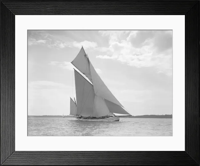 Framed Print : The yawl Betty, 1911. Creator: Kirk & Sons of Cowes Framed Print : The yawl Betty, 1911. Creator: Kirk & Sons of Cowes