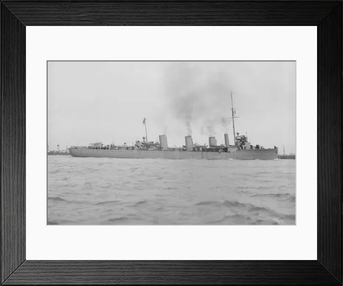 Framed Print : HMS Faulknor, 1914. Creator: Kirk & Sons of Cowes