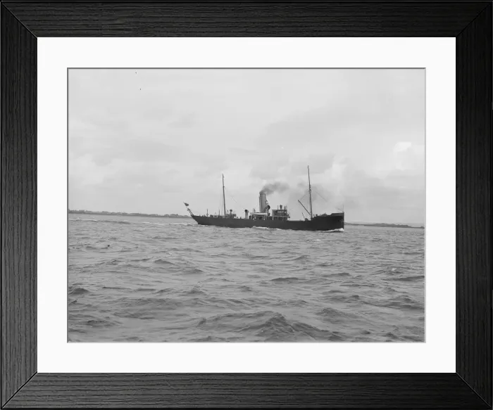 Framed Print : HMS Safeguard. Creator: Kirk & Sons of Cowes Framed Print : HMS Safeguard. Creator: Kirk & Sons of Cowes