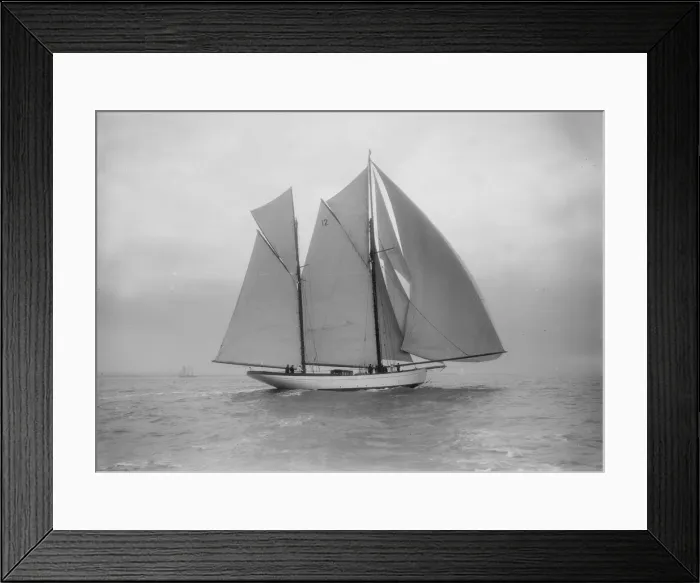 Framed Print : The 96 ft ketch Julnar, 1912. Creator: Kirk & Sons of Cowes Framed Print : The 96 ft ketch Julnar, 1912. Creator: Kirk & Sons of Cowes